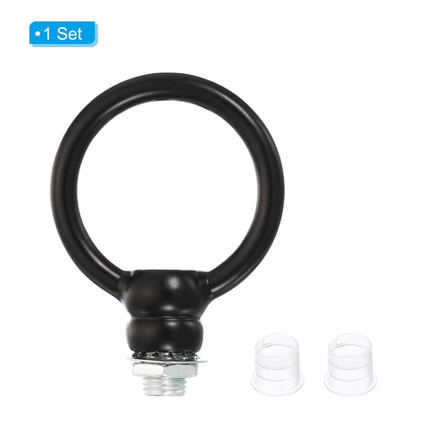 PATIKIL 15kg 37mm M10 1 Set Load ID Lamp Female Loop Holder, Lifting Eye Nut Hook Ring Shape Structural Support