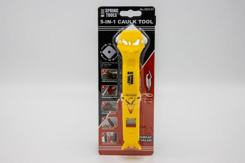 Spring Tools 5-1 Caulk Tool, 5 in 1 Caulking Tools, Caulk Finishing Remover Scraper Silicone Tool