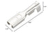 Baomain 0.11" Female Spade Crimp Terminal Wire Connector, Non Insulation, 2.8mm, Pack of 100