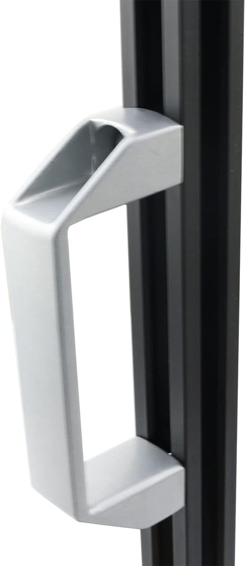 2-Pack Silver Aluminium Alloy Rectangular Industrial Pull Handle, 120mm for 30 Series European Standard Profile