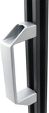 2-Pack Silver Aluminium Alloy Rectangular Industrial Pull Handle, 120mm for 30 Series European Standard Profile