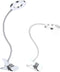 Adjustable LED Magnifier with Clamp Lamp, Rechargeable Magnifying Lamp