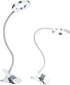 Adjustable LED Magnifier with Clamp Lamp, Rechargeable Magnifying Lamp