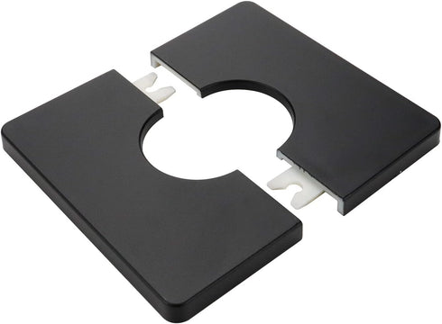 2 Pcs Wall Split Flange, ABS Square Self-Adhesive Escutcheon Plate for 1.3"/33mm Diameter Pipe