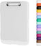 Clipboard with Storage, 8.5x11" Heavy Duty Plastic Clipboards with Pen Holder and A4 Legal Paper Folder, White