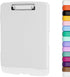 Clipboard with Storage, 8.5x11" Heavy Duty Plastic Clipboards with Pen Holder and A4 Legal Paper Folder, White