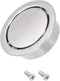 Circular Flush Pull Handle, 1Pcs 34mm/1.34" Zinc Alloy Recessed Handle with Screws for Drawer Sliding Doors