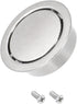 Circular Flush Pull Handle, 1Pcs 34mm/1.34" Zinc Alloy Recessed Handle with Screws for Drawer Sliding Doors
