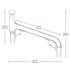 Glass Distilling Adapter, Borosilicate Glass 75 Degree Bent Chemistry Distillation Adapter with 24/40 Standard Joint