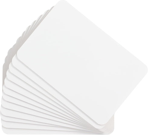 Really Good Stuff Non-Magnetic Dry Erase Boards, Set of 12, 6" x 9", Ideal for Home and School Learning, Reusable