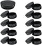 15PCS 1-1/4 In/32 mm Plastic Hole Plugs, Black Flush Mount Panel Plugs
