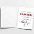 PUGAILA Cute Thank You Card for Lawyer, Thank You Lawyer Card, Lawyer Appreciation Gifts for Men Women, Lawyer