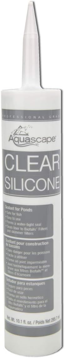 Aquascape 82000 Clear Silicone Sealant, Safe for Fish and Plants, 10.1-Ounce