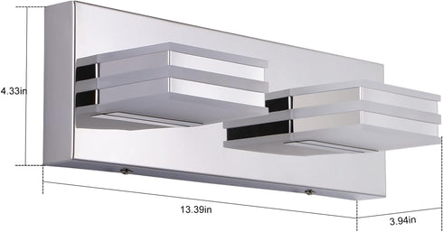 2 12W 14 Inch LED Vanity Light Bar light Bathroom Mirror Light Fixtures Modern Bath Lamps Over Mirror Bathroom Wall