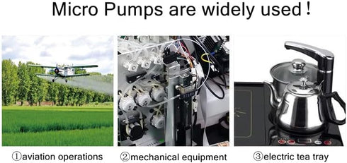Fielect 5-12V DC Diaphragm Pump Motor, Self Priming Water Pumps with Shock Absorption, 5mm Copper Mouth R385