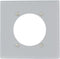 Leviton S701-GY 2-Gang Power Receptacle Wallplate, Flush Mount, Standard Size, Device Mount, Steel-Aluminum Finish by Leviton