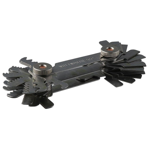 Screw Thread Pitch Cutting Gauge Tool, Stainless Steel Metric Screw Pitch Gauge, 55 Degree & 60 Degree Measuring Tool