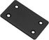 8Pcs Flat Straight Brace Brackets, Stainless Steel, Black Fixing Mending Joining Plates for Furniture Repair