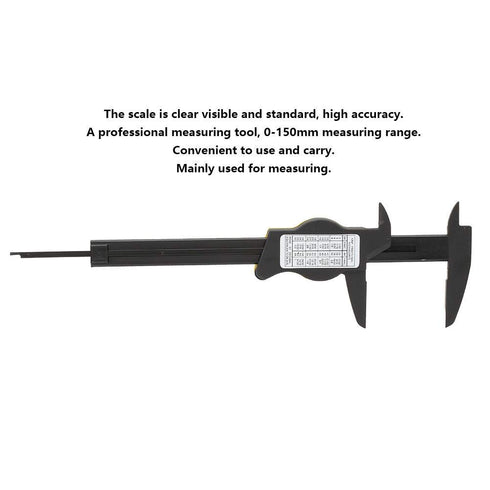 Dial Vernier Caliper, 0.01mm Accuracy Plastic Fast Measurement Tool for Biomedical Industry, 0-150mm