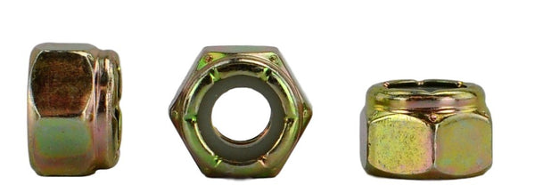 1/4-20 USS Nylon Insert Lock Nuts, Grade 8 - Qty 50 Pieces (Nylock)