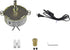 CHANCS Synchronous Turntable Motor TYC50, 110V 5-6RPM with Flexible Coupling Connector for Cup Turner