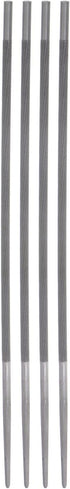 4pcs Chainsaw File, 11/64" (4.5mm) Round High Carbon Steel Double Cut Rasp for Sharpening