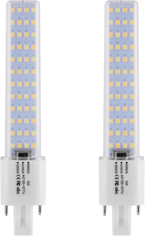 PINSUNLUX GX23 Base LED Bulbs 13W CFL Equivalent,2-Pin PL Horizontal LED Light,3 Color