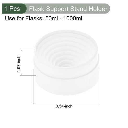 YOKIVE Flask Support Plastic Stand Holder for 50ml-1000ml Flask | Keep The Spherical Bottom Reagent Bottle Upright, Great for Chemistry Labs (90mm Dia.)
