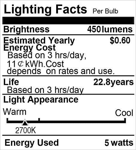 ProPOW Bulb, Bulbs Bulb 5W A19 Hallway(E26,Soft White,2-Pack) Dusk to Dawn Light Sensor LED Smart Lights Automatic