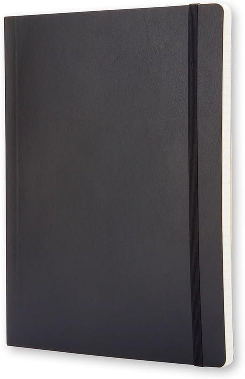 Moleskine Classic Notebook, Soft Cover, XL (7.5" x 9.5") Ruled/Lined, Black, 192 Pages