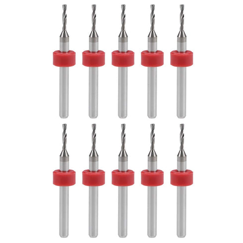 uxcell PCB Drill Bits 1.4mm - 10 Pcs Tungsten Carbide Rotary Tool for Jewelry and CNC Engraving