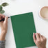 JAM PAPER Matte 28lb Paper - 105 gsm - 8.5 x 11 - Dark Green - 50 Sheets per Pack