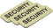 All Quality Badges Security 1 x 3 Name Tag, Brushed Gold (3 Pack)