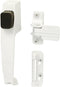 Prime-Line K 5116 White Push Button Latch with Tie Down, 1 Set