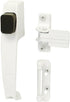 Prime-Line K 5116 White Push Button Latch with Tie Down, 1 Set