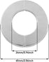 2PCS Round Escutcheon Plate 304 Stainless Steel Snap-fit Decorative Cover for Outer Diameter 65mm, Inner Diameter 24mm