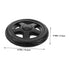 4pcs HEALLILY Replacement Plastic Wheels for Folding Shopping Carts Sturdy Rolling Cart Wheel Laundry and Trash Cans