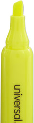 Universal UNV08861 Desk Highlighter Chisel Tip Fluorescent Yellow (1 Dozen)