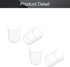 Othmro Measuring Cups 100ml/3.38oz, PP Plastic Graduated Beaker for Lab Kitchen Liquids (4pcs)