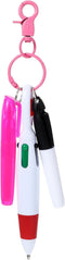 Sibba Nurse Pen Set - Mini Highlighter, Nurse Pen Badge Marker with Nursing Keychain Clip, Pink Correct Supplies
