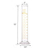 500ml Glass Graduated Cylinder Measuring Bottle Single Metric Scale with Cleaning Brush …
