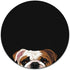 Non-Slip Round Mousepad, WIRESTER English Bulldog Design for Home, Office, and Gaming Desk