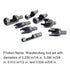 Utoolmart 8pcs Wood Plug Cutter Drills Bit Set 1/4 3/8 1/2 5/8 Barrel Cork Tenon Hole Saw Cutting Tools for Woodworking, High Carbon Steel