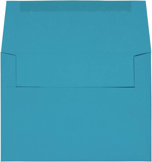 JAM PAPER A7 Colored Invitation Envelopes, 5 1/4 x 7 1/4, Blue Recycled, 100 Pack