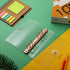 Tenare 2 Pcs Clear A6 Binder Glitter Budget Binder PVC 6 Ring Cover Rose Gold Soft Notebook Transparent Shell