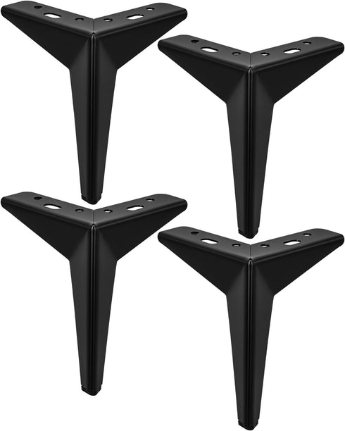 TCHOSUZ 6 Inch / 15cm Metal Furniture Legs, Set of 4 Heavy Duty