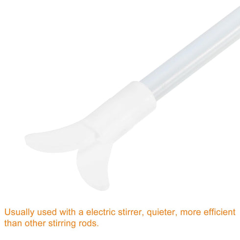 MECCANIXITY PTFE Electric Stirring Rod, 300x50mm Overhead Stirrer Mixer Shaft with Foldable Paddle for Lab