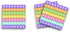Sticky Notes 12 Pack, Push Pop Bubble Fidget Rainbow Design, 3"x3" 50 Sheets Per Pad, Cute Funny Memo Note Pads