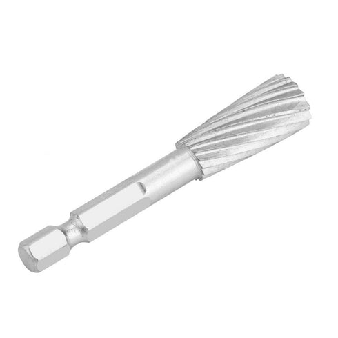 Rotary Burr Set 5pcs High Speed Steel 1/4inch Hex Shank Tools for Carving, Shaping, and Edge Removal