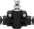 Air Flow Control Valve - 1/4" Tube OD x 1/4" Tube OD Straight Union Pneumatic Push to Connect Speed Regulator Valve (Pack of 1)